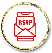 Pack de Gestión de Eventos Pro 4 BOTÓN RSVP ROJO Y BLANCO copia